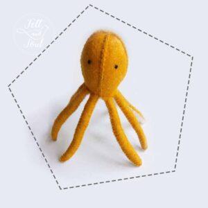 Felt and Soul - Polip gyapjú filc figura szabásminta